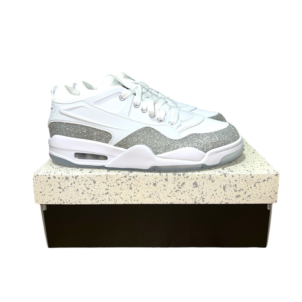Jordan Air 4 RM White and Black Sneakers